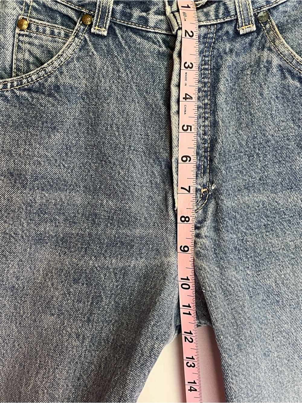 True Vintage Levi’s Brown Tab Acid Wash High Rise Mom Jeans USA 24x29 - Picture 7 of 13